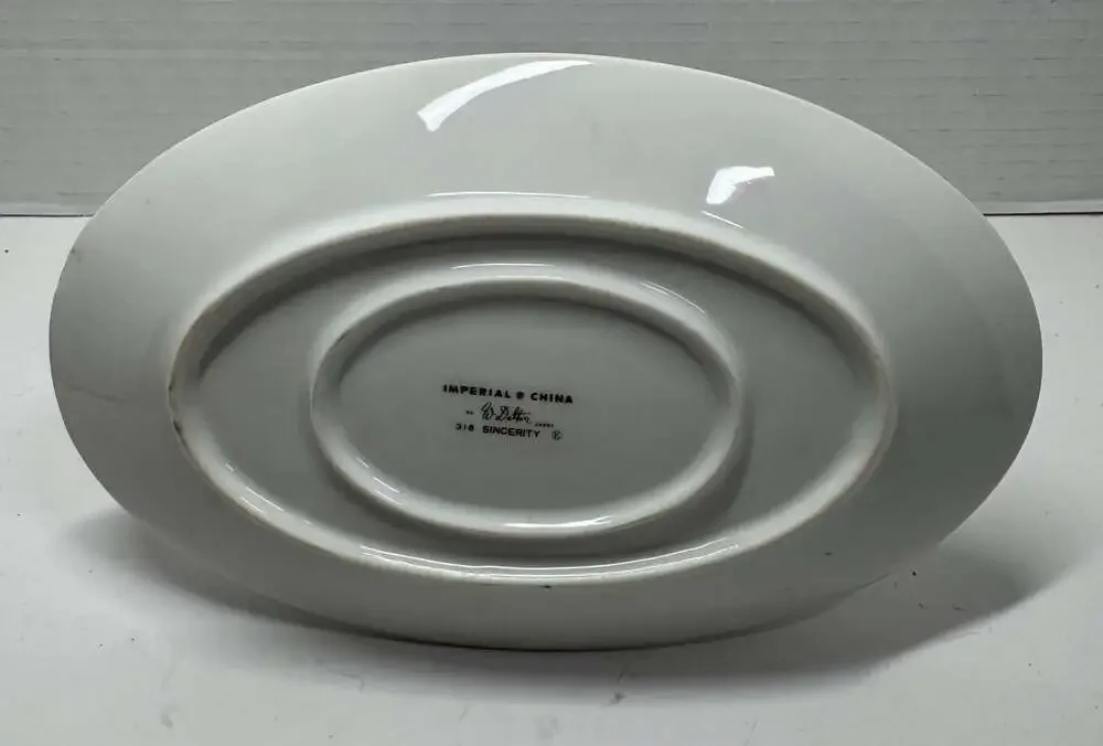 Imperial China W. Dalton Japan Sincerity 318 Gravy Boat with Attached Underplate